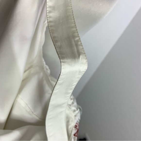 Parker Womens Upton Square-Neck Cold-Shoulder Embroidered Poplin Blouse Sz Med - Picture 9 of 13